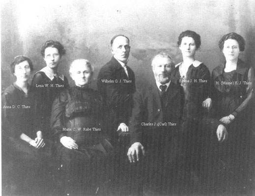 Picture of Georg Carl Jochim Thies and Family