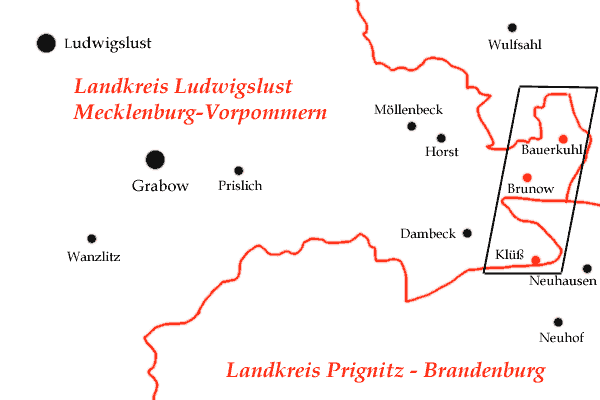 Map showing border 