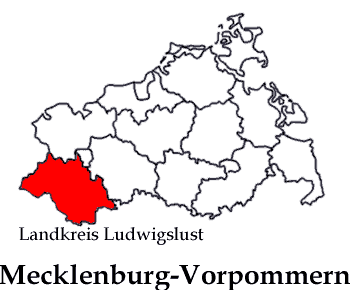Outline Map of Landkreis Ludwigslust