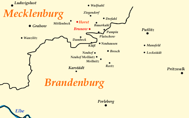 Brunow area map