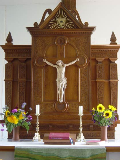 Picture of altar in Brunow Church