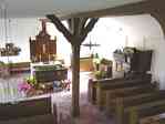 Picture of church sanctuary, view from the gallery during Erntefest