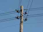Picture of electrical power pole