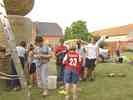 Picture of youths preparing Erntefest 2006 decorations