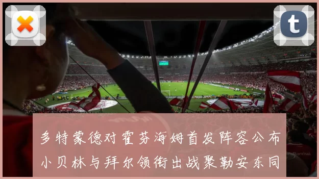 多特蒙德对霍芬海姆首发阵容公布小贝林与拜尔领衔出战聚勒安东同场竞技